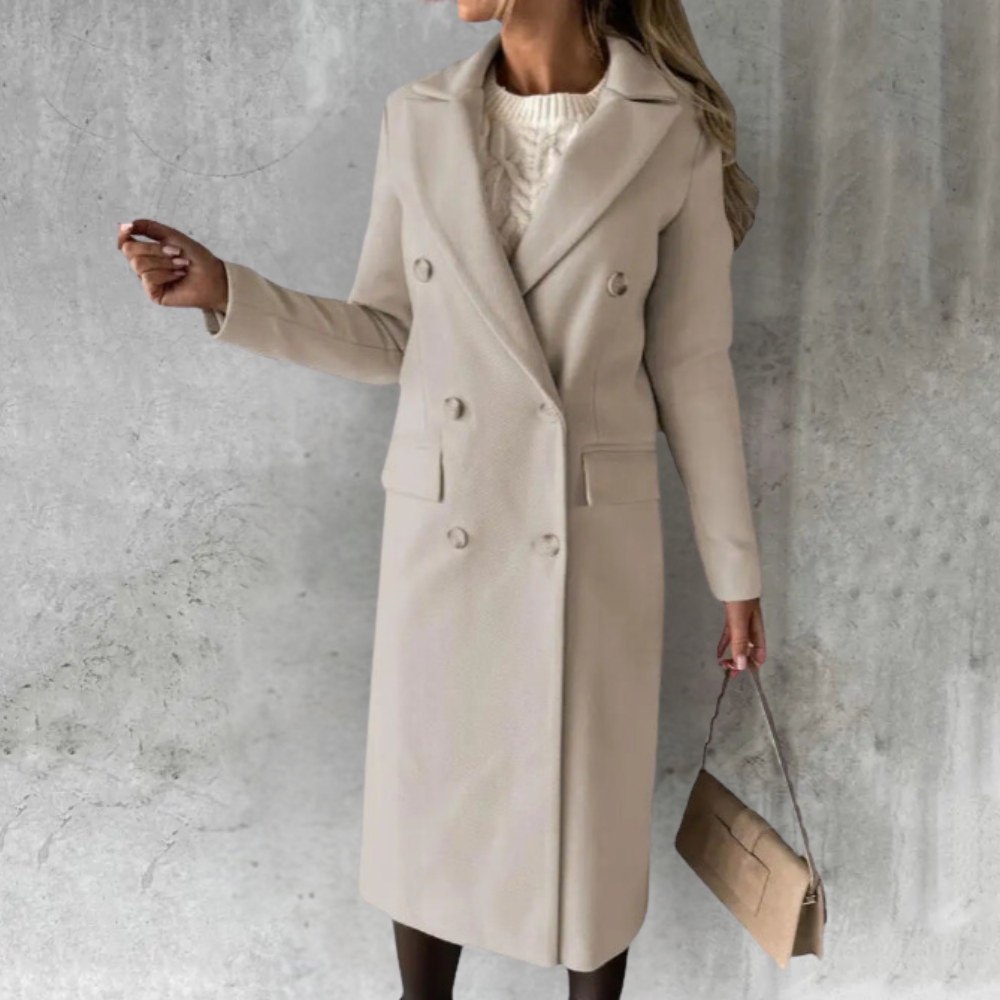 SELENE | Chic wool trench coat