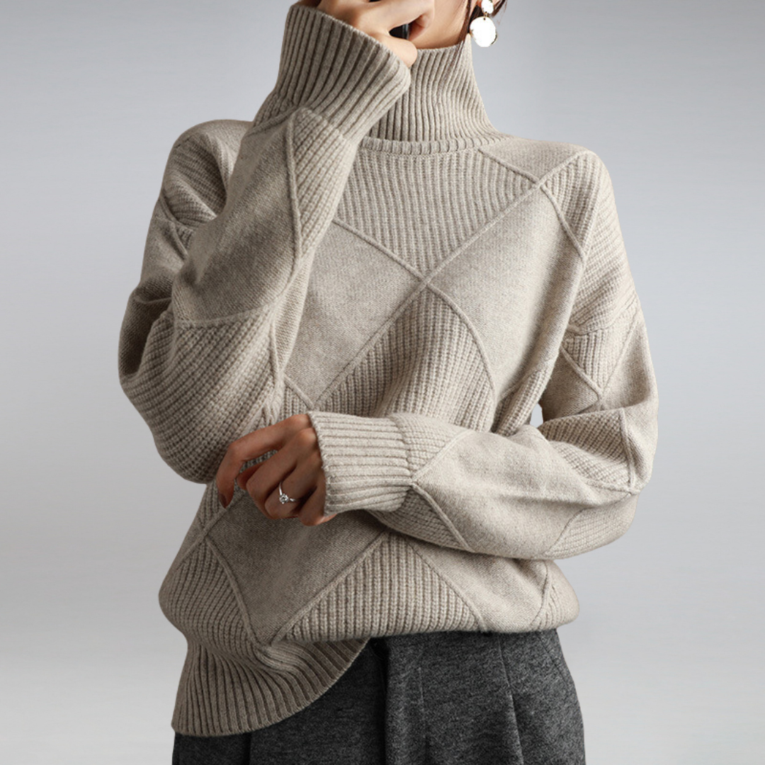 ANNIKA™ | Knitted turtleneck sweater