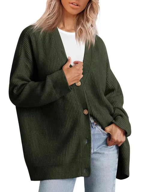 Madani | Oversized Buttoned Cardigan