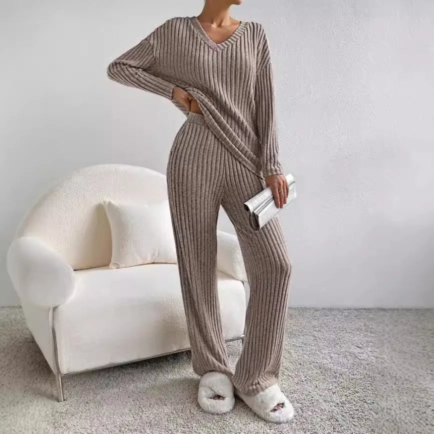 Madani | Ribbed Knit Two-Piece Set