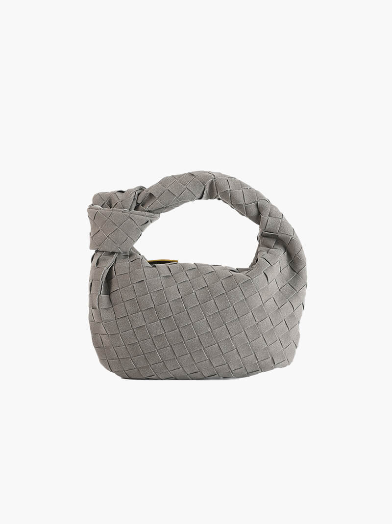 Suede Woven Mini Bag