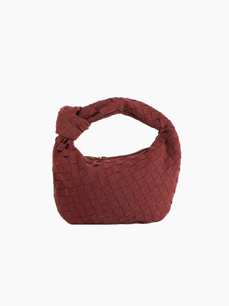 Suede Woven Mini Bag