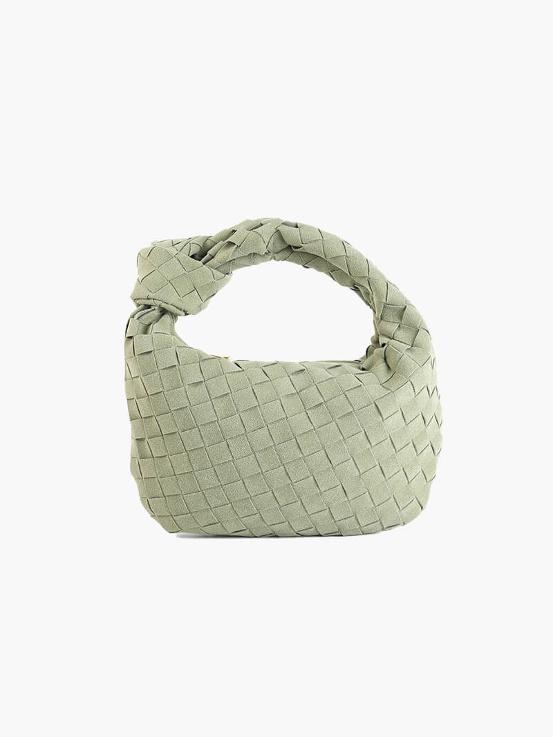 Suede Woven Mini Bag