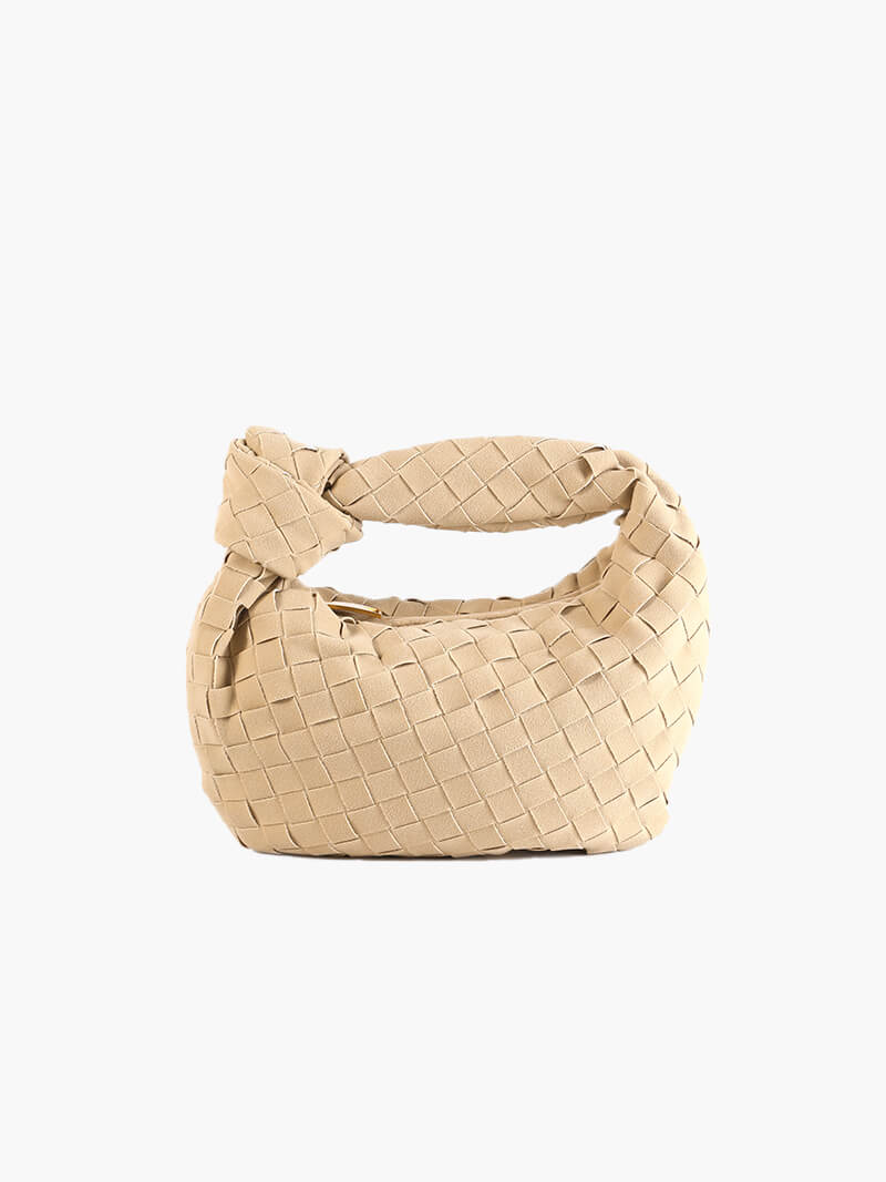 Suede Woven Mini Bag